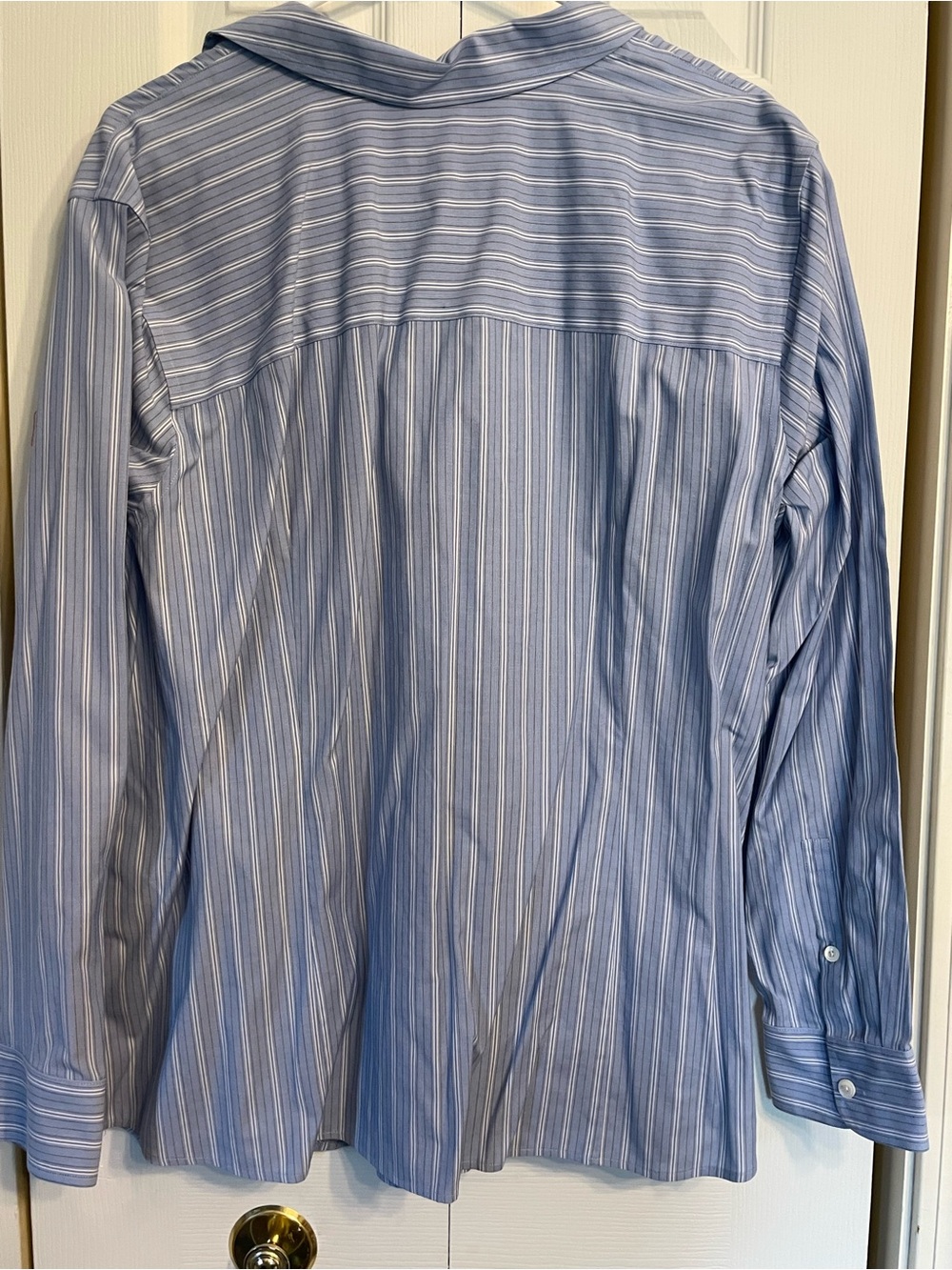 Talbots Blue and White Striped Dress Shirt - Picture 3 of 3